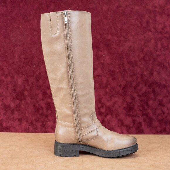 Lucky Brand Women Citere Stone Leather Zip Riding Moto Tall Boots 8US EUR 39 - Picture 10 of 10